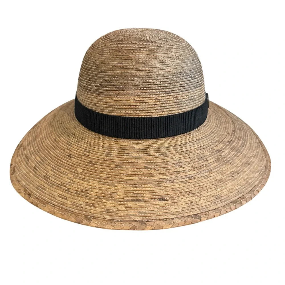 Tula Laurrel Natural Palm Straw Hat Beige Tan Cottagecore Sun Vacation Beach